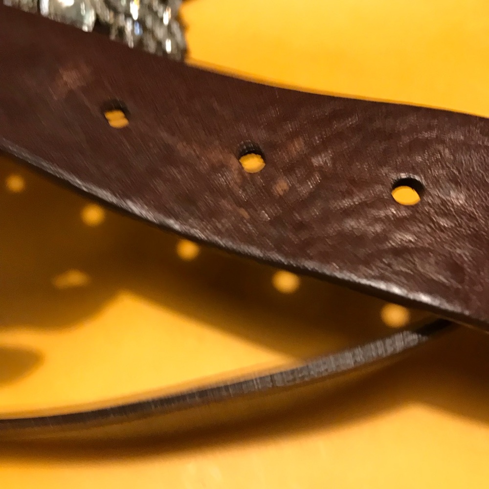 Stunning Brown B-Low the Belt. Rhinestone Buckle, Small. - Picture 6 of 9